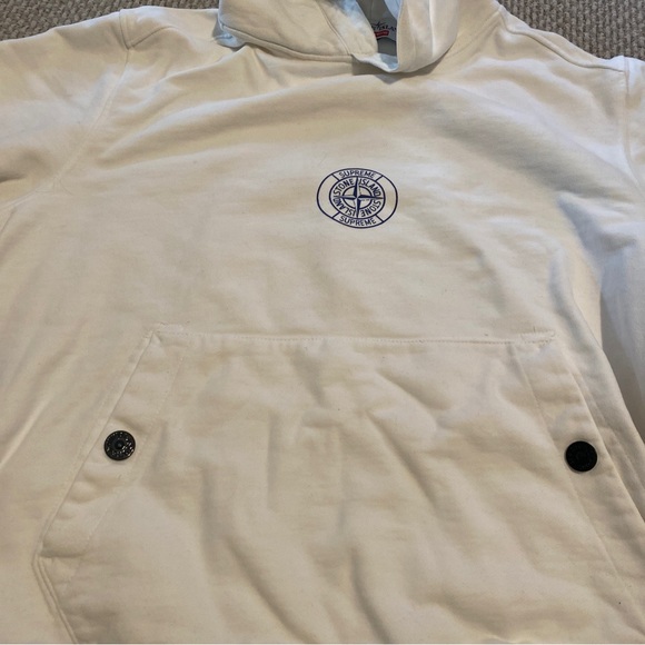 Supreme Stone Island Hooded Sweatshirt size L - Picture 8 of 12